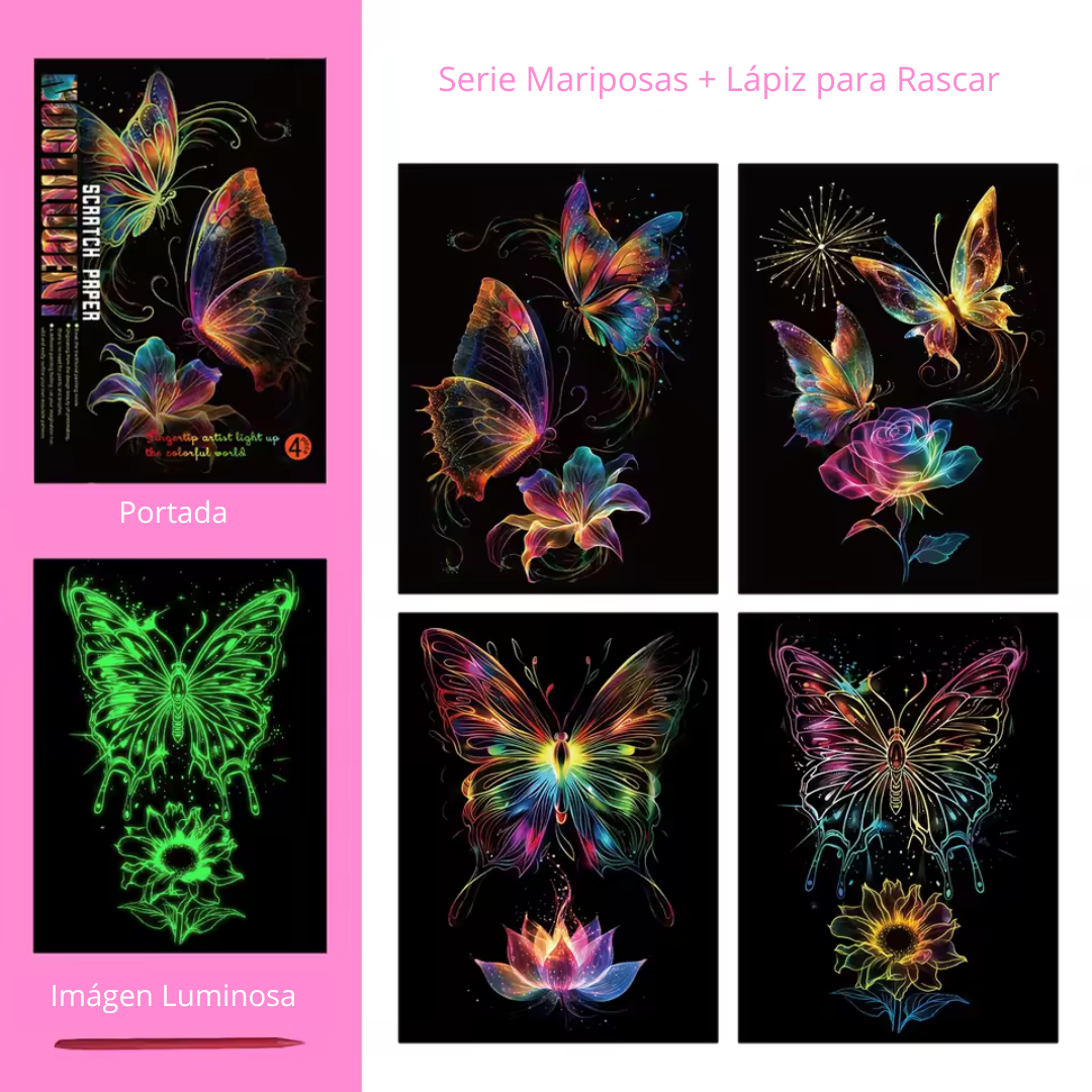 Pack de Arte para Raspar con Diseños Variados y Emocionantes