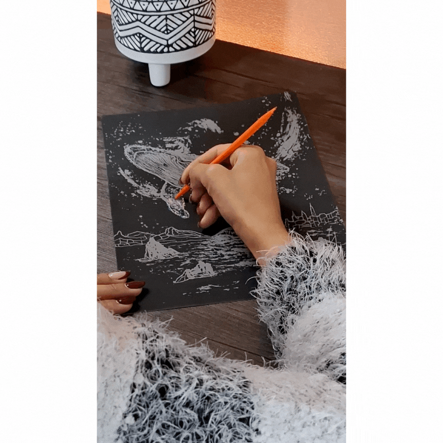Pack de Arte para Raspar con Diseños Variados y Emocionantes