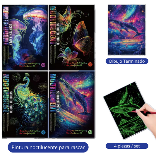 Pack de Arte para Raspar con Diseños Variados y Emocionantes