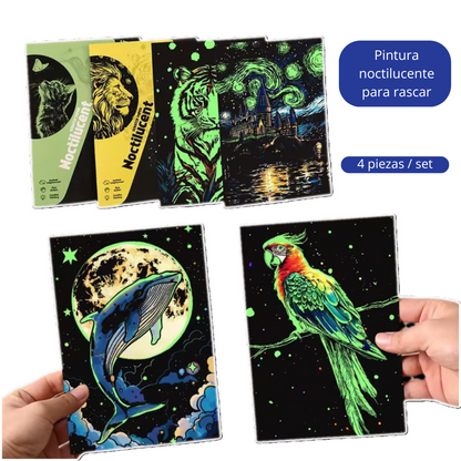 Pack de Arte para Raspar con Diseños Variados y Emocionantes