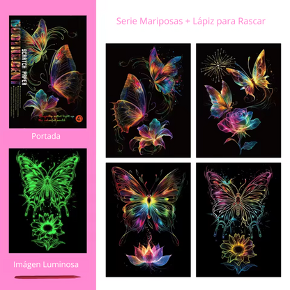 Pack de Arte para Raspar con Diseños Variados y Emocionantes